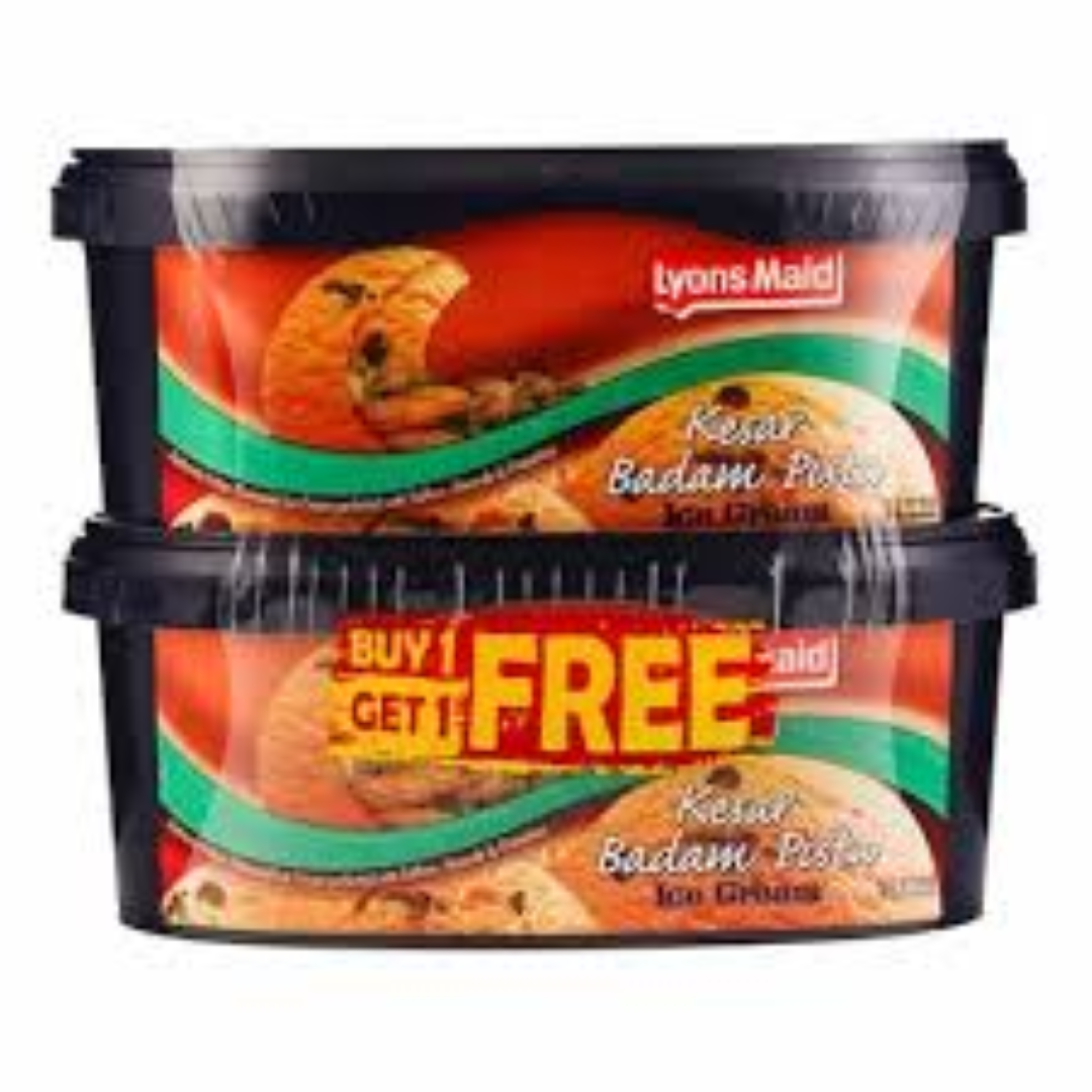 LYONS MAID KESAR-PISTA 1LTR